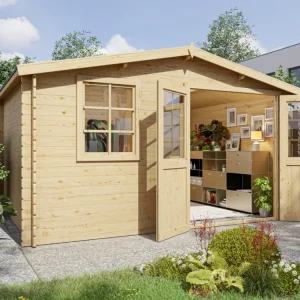 Tuinhuis blokhut CA2881 28 mm onbehandeld Betrouwbaar