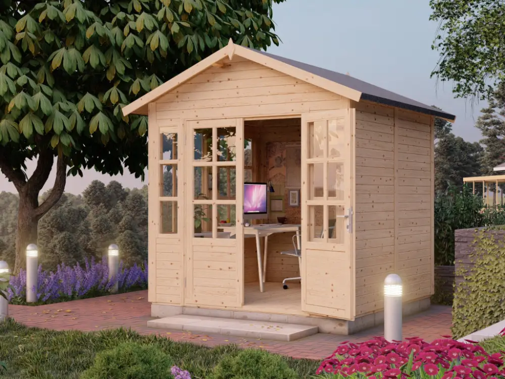 Bestel Nu Tuinhuis "Teahouse Scarlett" 19 mm naturel