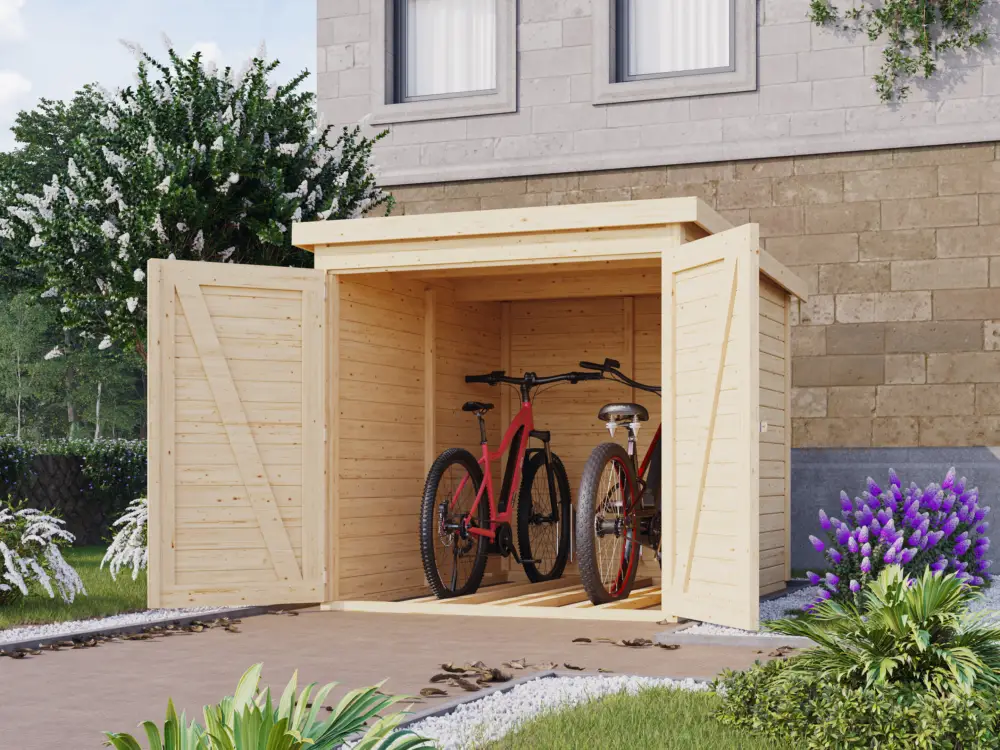 Veilige Betaling Fietsbox Bikebox 19 mm onbehandeld
