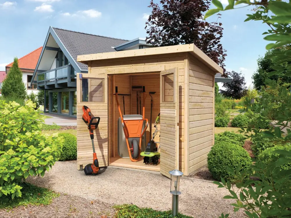 Voordeelprijs Gereedschapshuisje Merseburg 2 ECO 14 mm onbehandeld