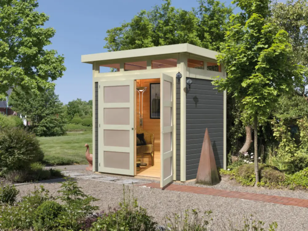 Bestel Nu Tuinhuis Sommersdorf 2 19 mm terragrijs