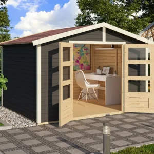 Koop Online Tuinhuis Carlton 5 19 mm terragrijs