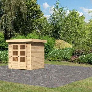 Direct Beschikbaar Tuinhuisje Askola 2 19 mm natuurlijke afwerking