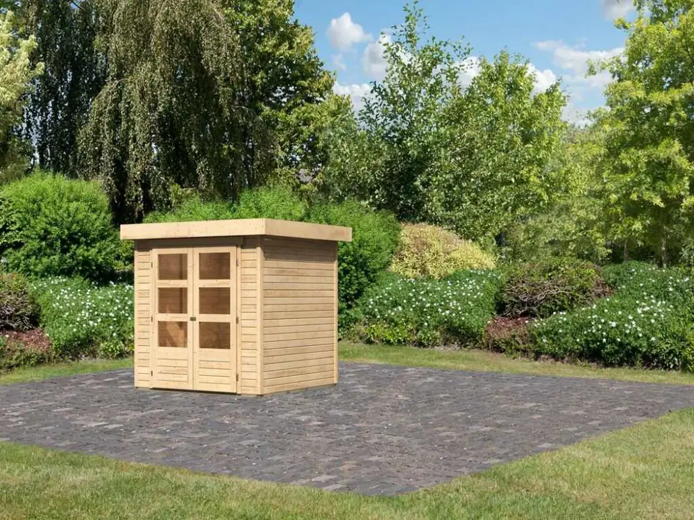 Direct Beschikbaar Tuinhuisje Askola 2 19 mm natuurlijke afwerking