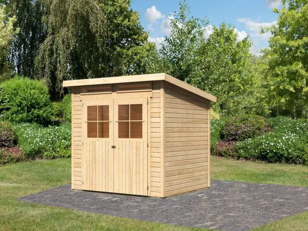Tuinhuis Glücksburg 4 ECO 19 mm natuurlijke afwerking Bestel Nu
