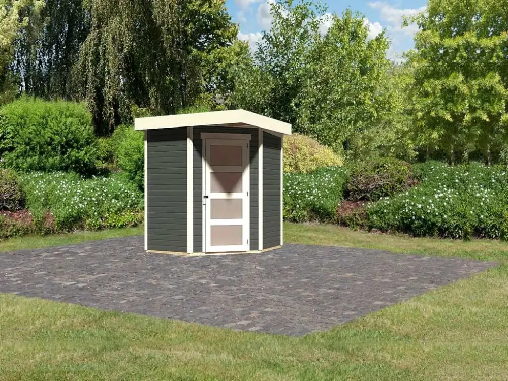 Dagaanbieding Tuinhuis Schwandorf 3 19 mm terra grijs