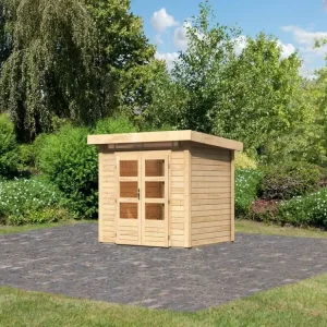 Tuinhuis Kandern 2 28 mm natuurlijke afwerking Op = Op