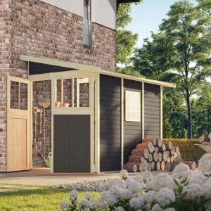 Lage Kosten Tuinhuis-aanleunschuur Wandlitz 3 19 mm terragrijs