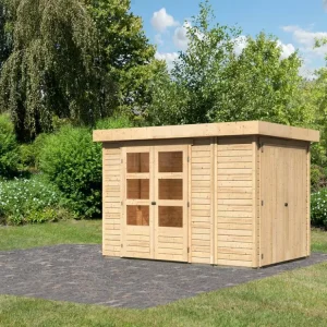 berging SET Retola 3 19 mm natuurlijke afwerking, incl. aanbouwkast Koop Online