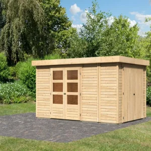 Tuinberging SET Retola 6 19 mm natuurlijke afwerking, incl. aanbouwkast Gecertificeerd