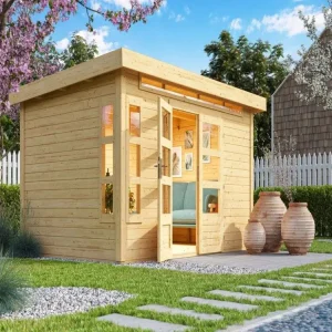 Tuinhuis Kastorf 7 28 mm natuurlijke afwerking Shop Nu
