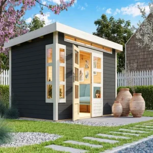 Tuinhuis Kastorf 7 28 mm terra grijs Koopje