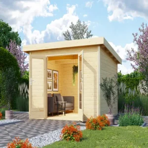 Speciale Aanbieding Tuinhuisje Radeburg 1 40 mm natuurlijke afwerking
