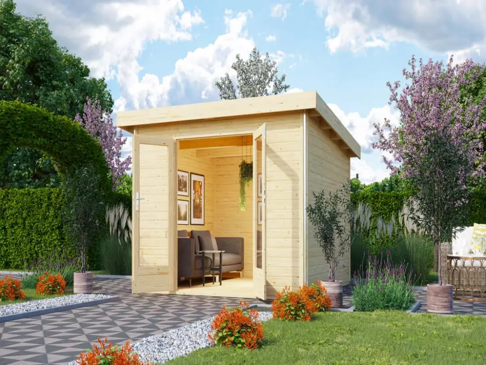 Speciale Aanbieding Tuinhuisje Radeburg 1 40 mm natuurlijke afwerking
