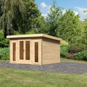 Rechtstreeks Van De Fabrikant Tuinhuis Radeburg 2 40 mm natuurlijke afwerking