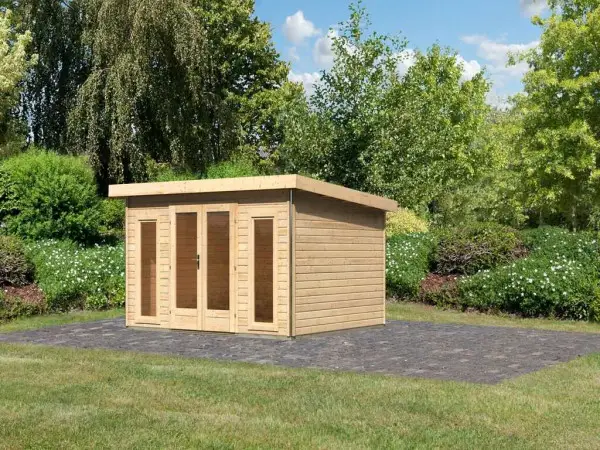 Rechtstreeks Van De Fabrikant Tuinhuis Radeburg 2 40 mm natuurlijke afwerking