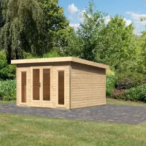 Nieuw Tuinhuis Radeburg 3 40 mm naturel afwerking