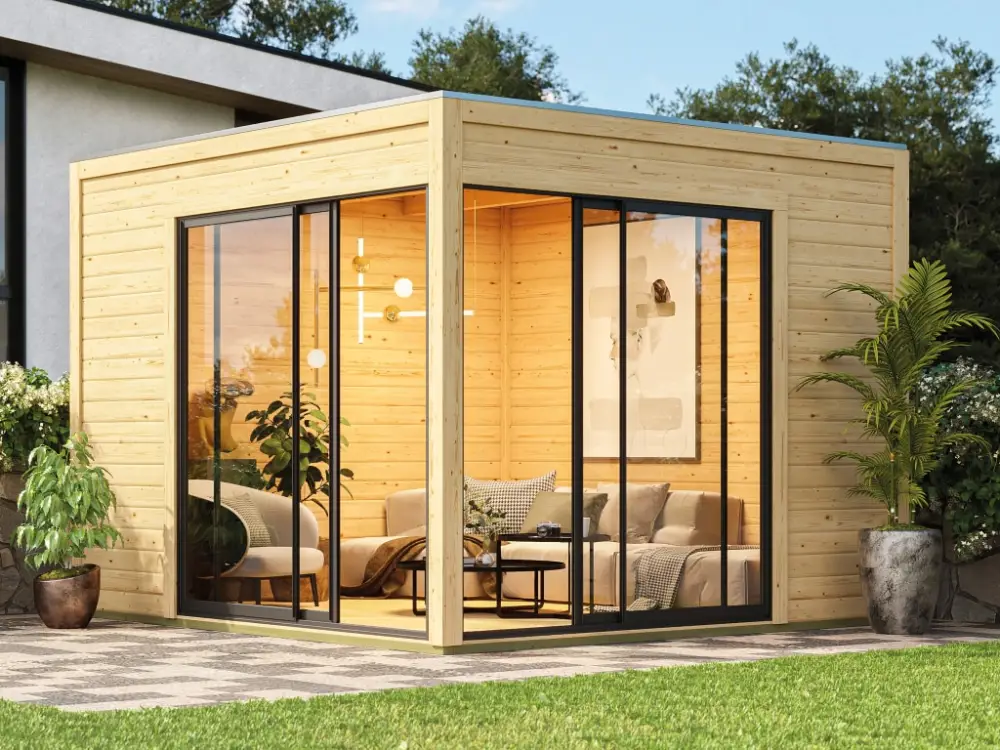 Tuinhuisje Dice 3 38 mm naturel Betrouwbaar