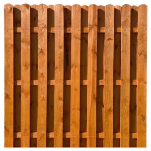 Seizoensaanbieding Privacybeschermende schutting Pinus honingkleurig gebeitst