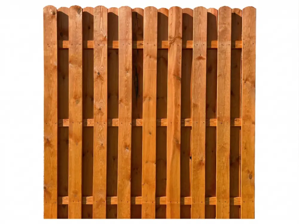 Seizoensaanbieding Privacybeschermende schutting Pinus honingkleurig gebeitst