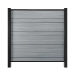 Beperkt Aanbod Tuinafrastering Privacyscherm PVC-steeksysteem Grey Oak
