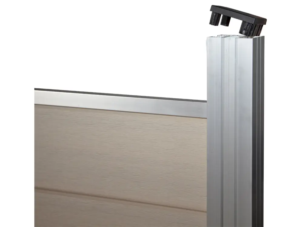 Lage Kosten WPC-paal zilver 180 cm