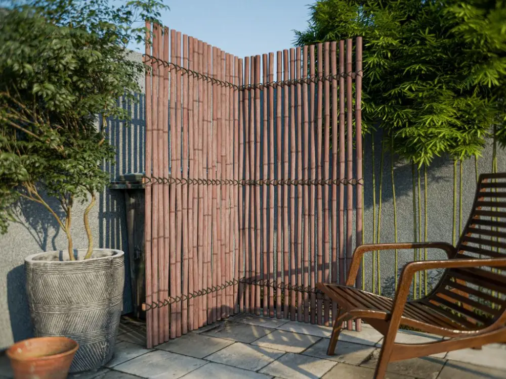 Speciale Aanbieding Bamboe Slim privacy hek donkerbruin