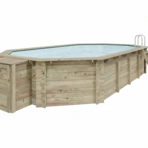 Massief houten zwembad model 5A spaarset inclusief technische box Meest Verkocht