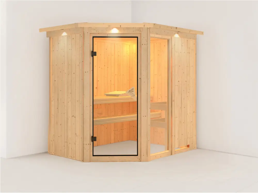 Systeemsauna Fiona 1 met dakkraag Snelle Levering