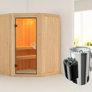 Systeemsauna Nanja incl. Plug & Play saunakachel besturing Meest Verkocht