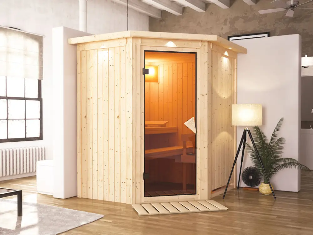 Merkproduct Systeemsauna Tonja met dakkraag