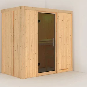 Beste Prijs Systeemsauna Variado grafiet glazen deur