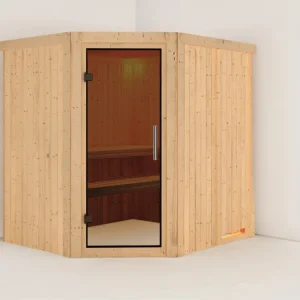 Systeemsauna Siirin grafiet glazen deur Snelle Levering