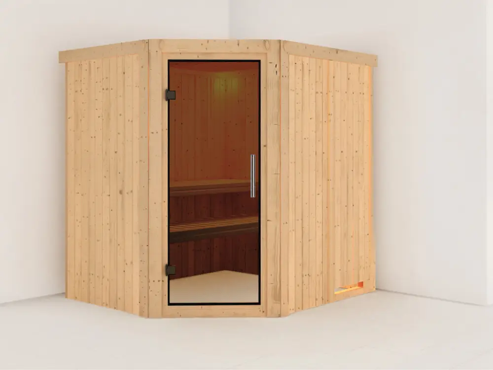 Systeemsauna Siirin grafiet glazen deur Snelle Levering