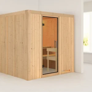 Systeemsauna Daria transparent glazen deur Snelle Levering