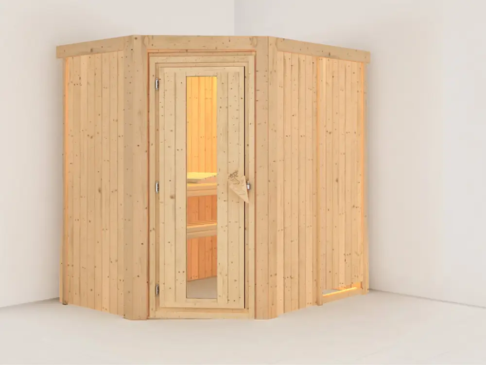 Systeemsauna Saja energiebesparende deur Weekendaanbieding
