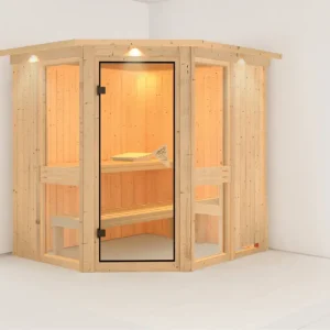Systeemsauna Amelia 1 met dakkraag Express Levering