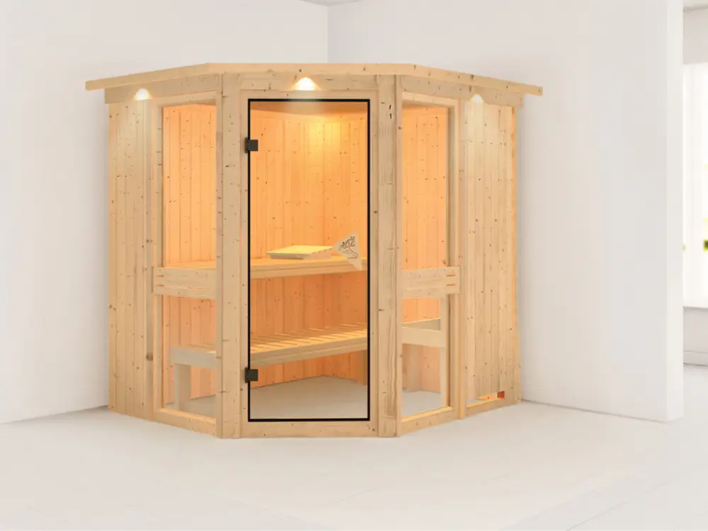 Systeemsauna Amelia 1 met dakkraag Express Levering