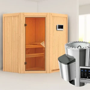 Systeemsauna Tonja incl. Plug & Play saunakachel externe besturing Lage Kosten