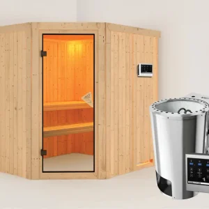 Systeemsauna Lilja incl. Plug & Play Bio-kachel externe besturing Weekendaanbieding