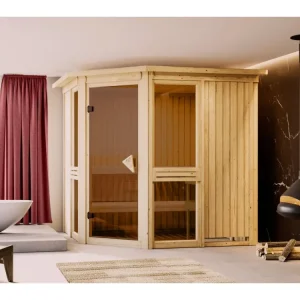 Aanbieding Voordeelset sauna Amelia 2, met 9 kW saunakachel en externe besturing