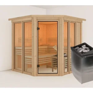 Sauna Airi set met saunakachel en geïntegreerde besturing, 9 kW Betrouwbaar