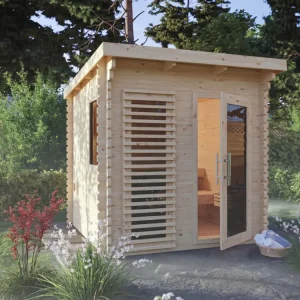 Nieuw Saunahuis Layla VOORDEELSET incl. 9 kW saunakachel met geïntegreerde besturing