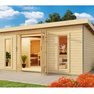 Must-Have Saunahuis Mainburg 5 blank hout 38 mm