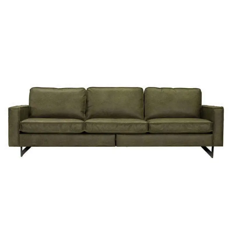 Merkproduct 4 zitsbank - Riverdance - leer Dalton groen 14