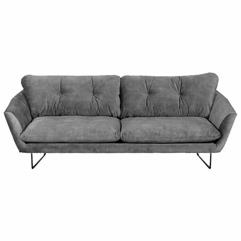 Uitverkoop 3 zitsbank - Kuddar - velours Adore grijs 180