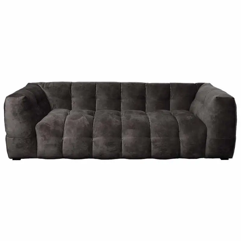 Aanbieding 3 zitsbank - Sfär - velours Adore donkergrijs 68