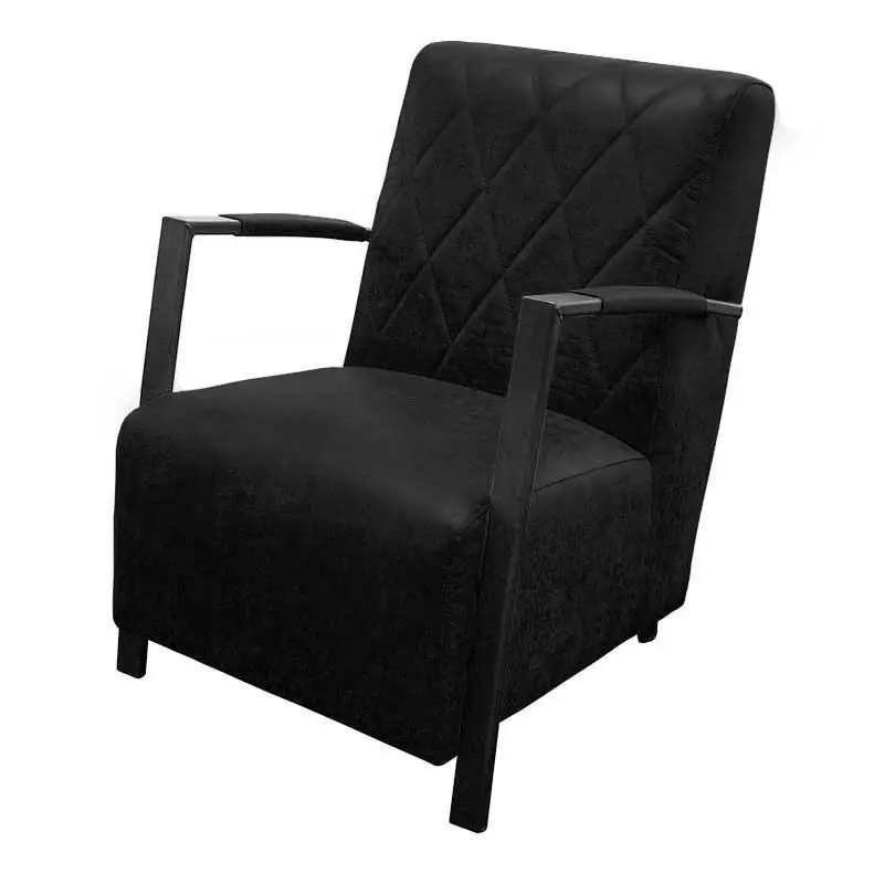 Gecertificeerd Fauteuil - Isabella - leer Colorado antraciet 01