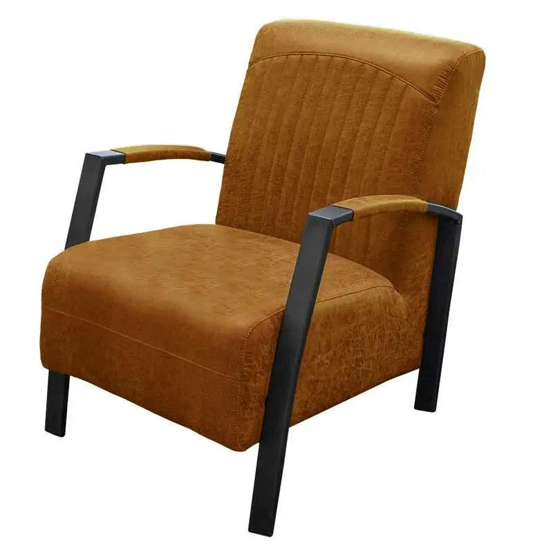 Veilige Betaling Fauteuil - Giulietta - lederlook Missouri cognac 03