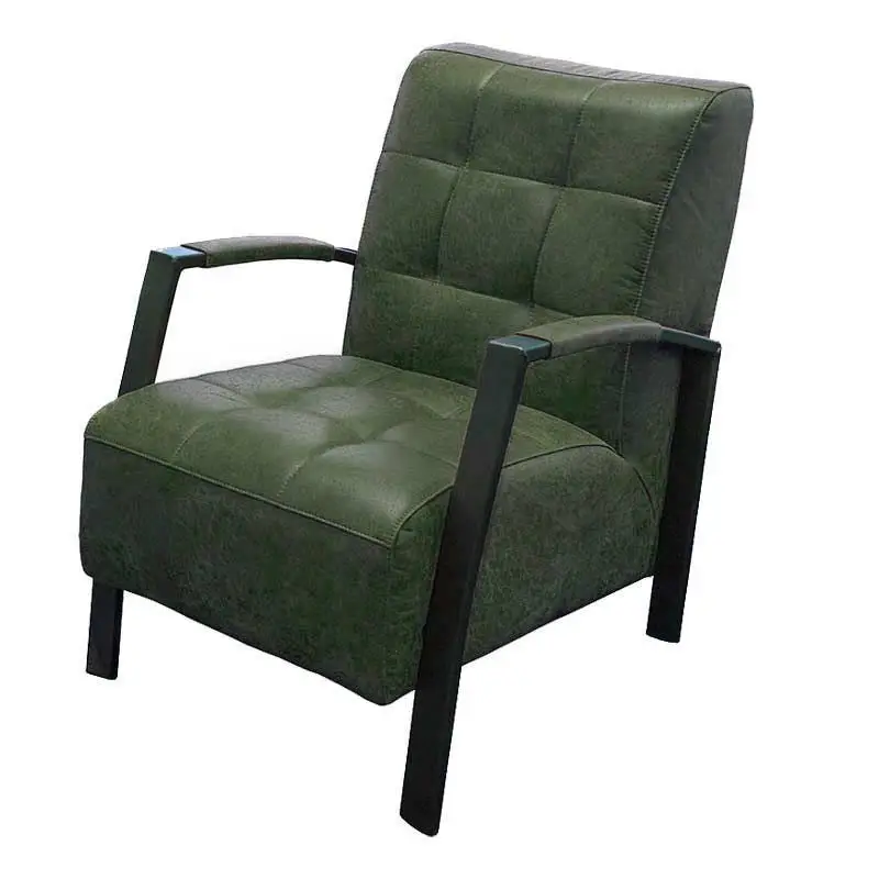 Lage Kosten Fauteuil - Elba - Lederlook Missouri groen 10